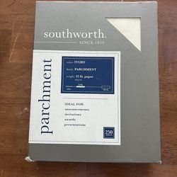 Southworth 984C Parchment Specialty Paper Ivory