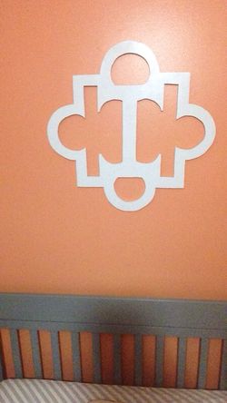 Custom wooden letter wall decor