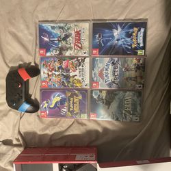 Nintendo Switch Bundle With 6 Games