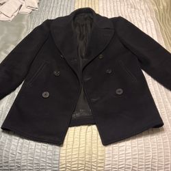 Authentic Coat Man’s Wool, Navy Pea Coat 36R