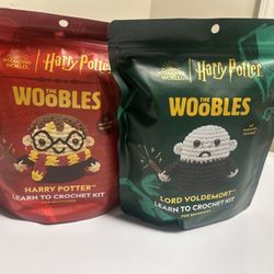 The Woobles Learn To Crochet Kit! Lot Of 2 Harry Potter & Lord Voldemort New 