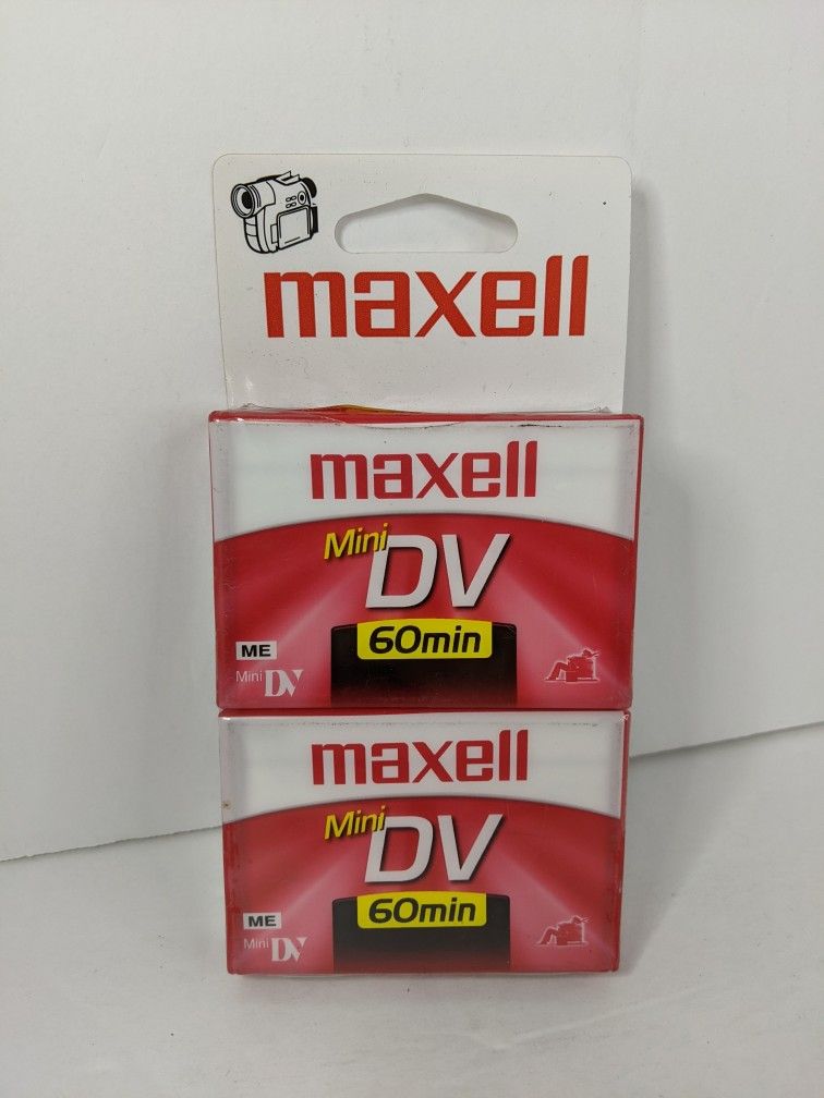 Maxell Mini DVM60SE 60 Minute Mini DV Blank Digital Video Cassette 2 Pack