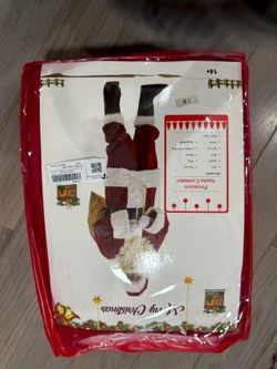 Potalay Men's Deluxe Santa Suit 11pc. Christmas Adult Santa Claus Costume