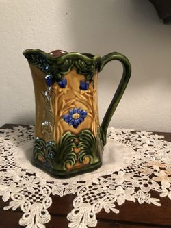 Majolica pitcher
