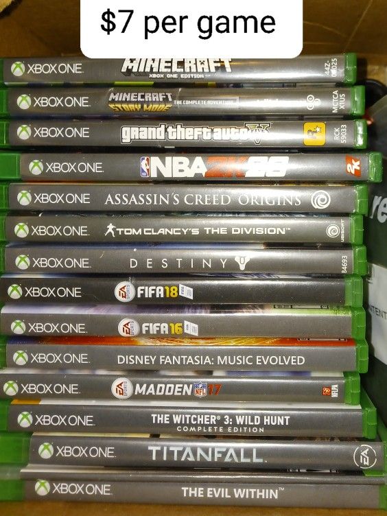 Xbox One And Xbox 360 Games. Various Prices In Pics.  If Shipping Then Order At Least $40