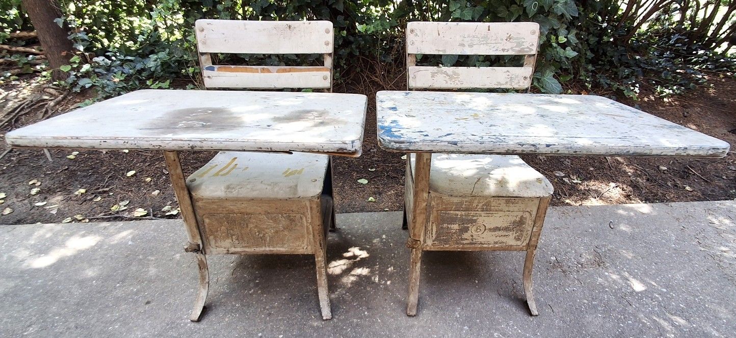 American Seating Co. Vintage Child's School Desks