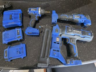 Kobalt Set Brad Nailer Impact Multi-Tool