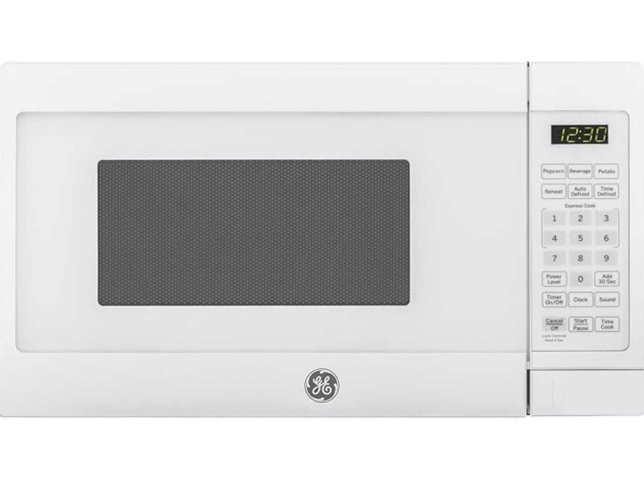 GE GCST07N1WWW Microwave Oven, 700-watt 6 Auto Cooking Settings