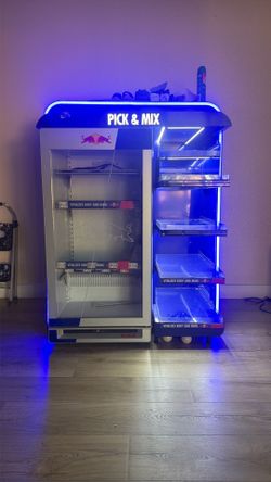 Vending Light Up Blue Red Bull Machine