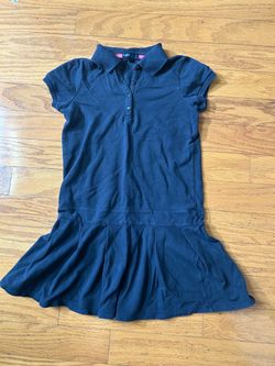 Like new Gsp Girls Navy Polo Dress with Pleated Skirt size 10