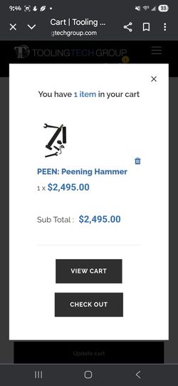 Peening Hammer/ Thermoforming Tool