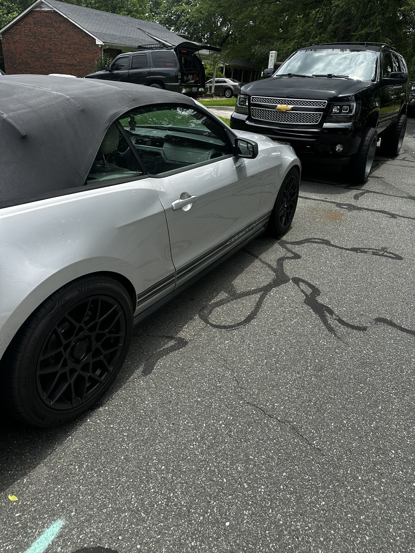 18 Inch Black American Racing Rims With Good Tires