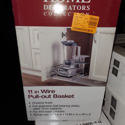 11" Wire Pull Out Basket