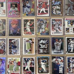 Shohei Ohtani Baseball Card Lot (x24)—Numbered, Inserts, Chromium, Parallels