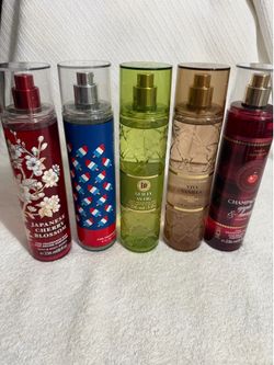 5 Assorted bath and Bodyworks Bodymist