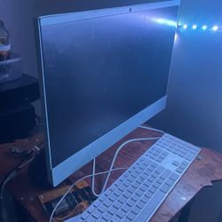 White HP all in one Monitor/ Office Pc