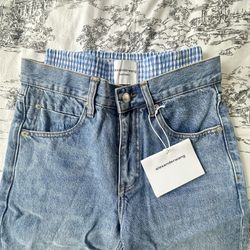 Alexander Wang Boxer Jeans High Rise Straight Leg Jeans AW Stylish Jeans