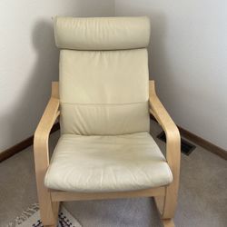 Ikea Leather Rocking Chair