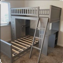 Twin Over Twin  Bunk Bed 