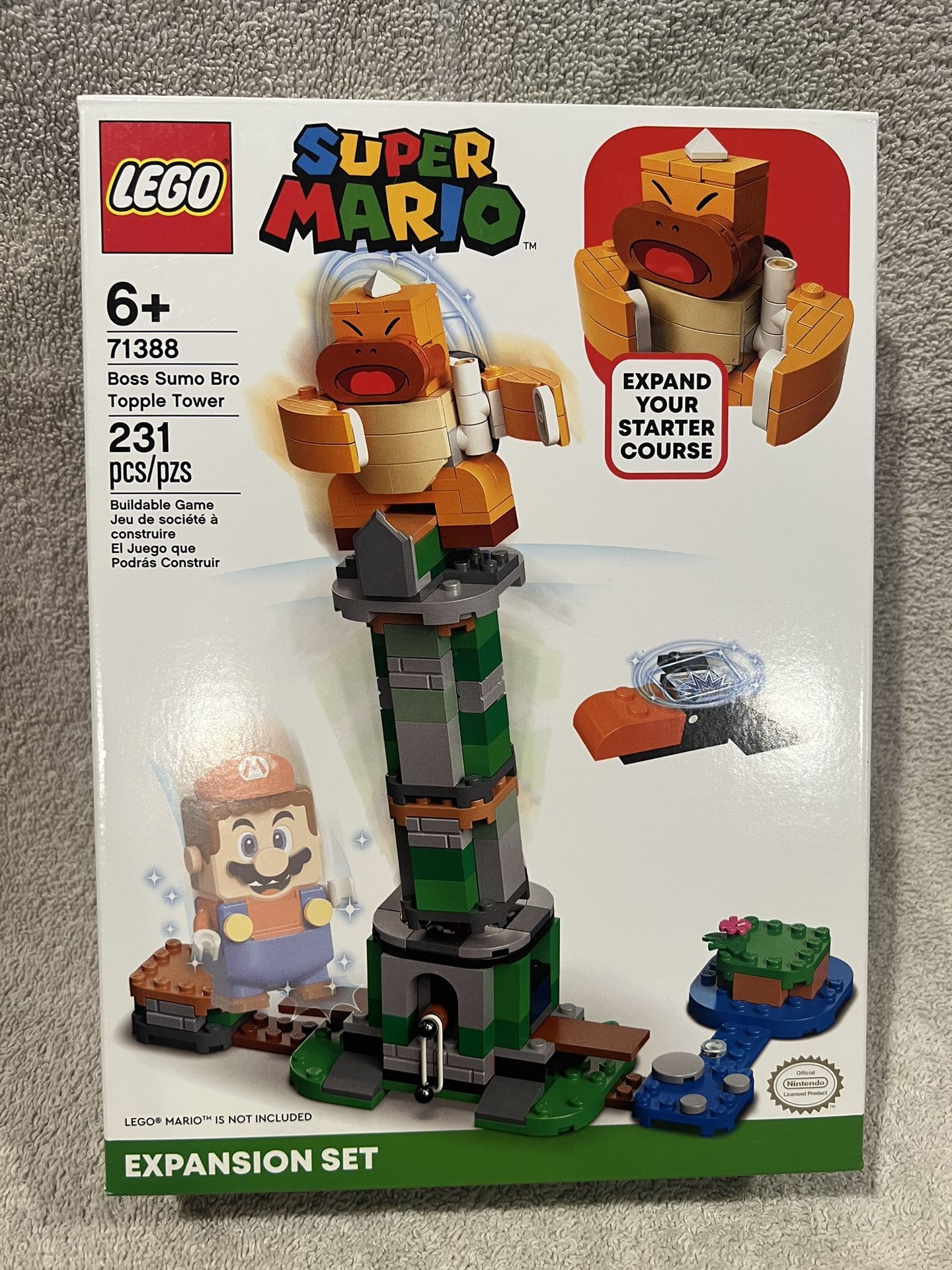 Brand new Lego super mario 71388 boss sumo bro topple tower