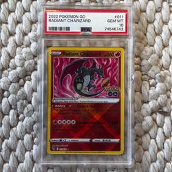 2022 Pokemon GO Radiant Charizard #011/078 PSA 10 Gem Mint