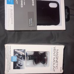 (Speck)iPhone X, Xs CASE And Magnetic Vent Mount SOLD SEPARATELY 