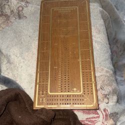 Vintage Skor Mor Cribbage Board