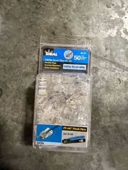 IDEAL Cat5e Feed-Thru Modular Plug (50-Pack)