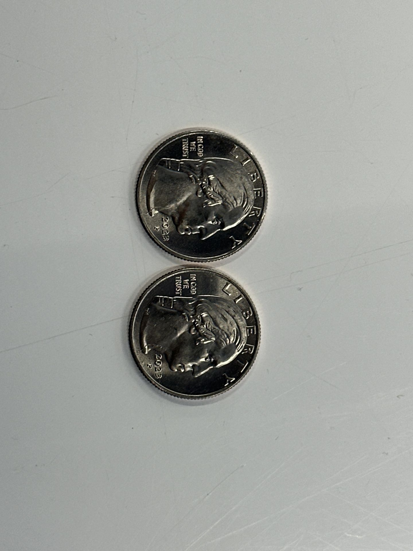 2 -2023-p Jovita Idar  Misprint Quarters “In COD We Trust”