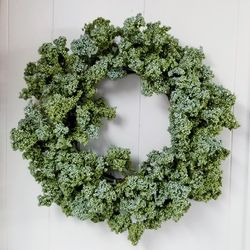 Green Dried Rice Flower Wreath