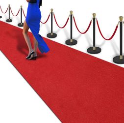 NEW 50 ft Red Event Carpet Runner
