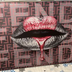 Fendi Lip Canvas