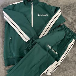 Palm Angels Green Tracksuit Size L 