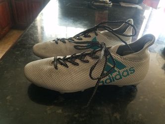 Adidas X 17.3 FG/AG Dust Storm - Footwear White/Energy Blue/Clear Grey