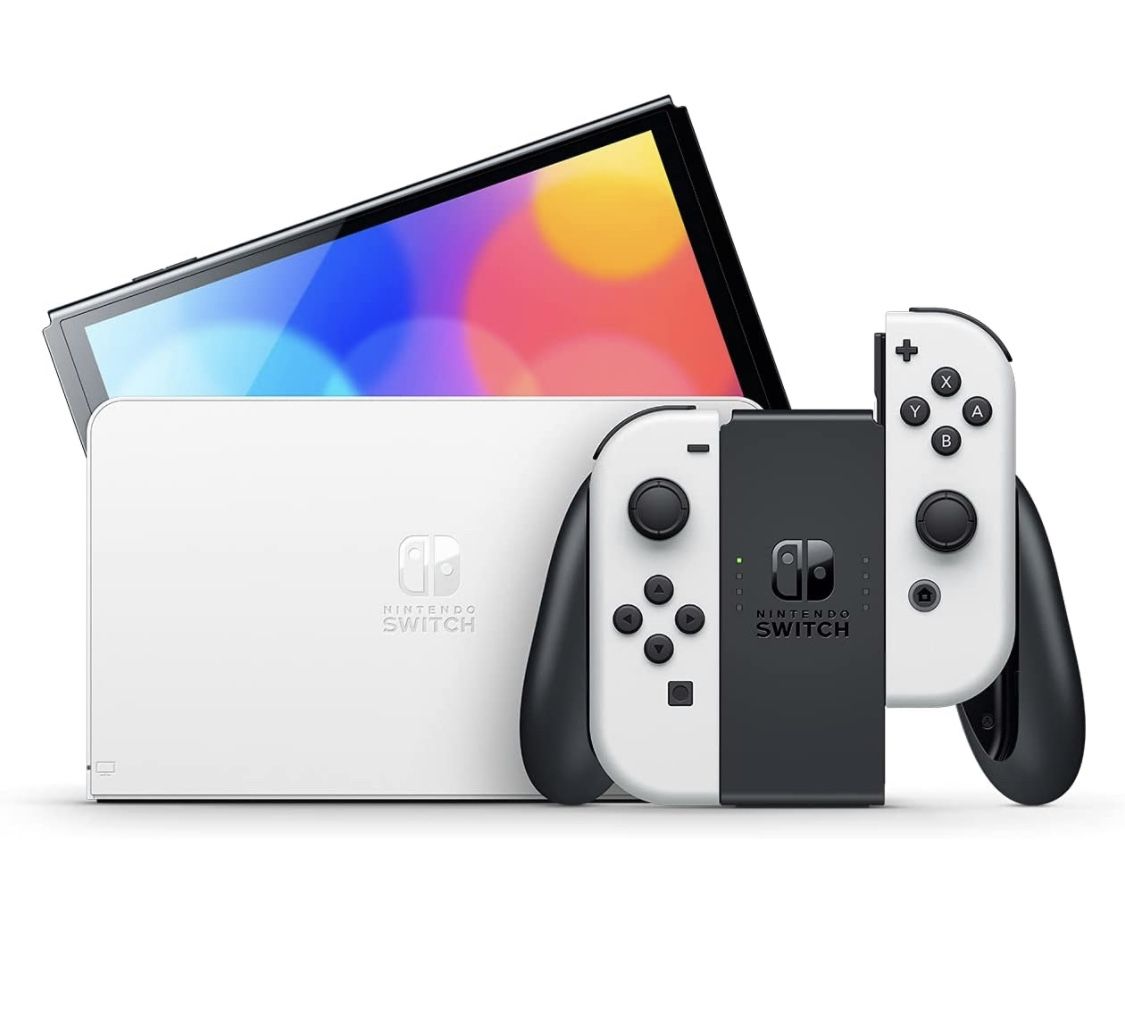 White Nintendo Switch OLED New