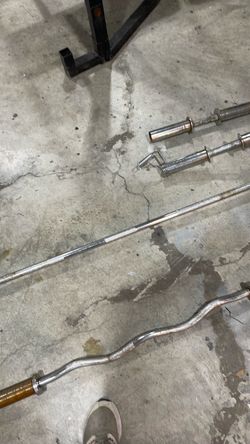 Olympic curl bar and long bar