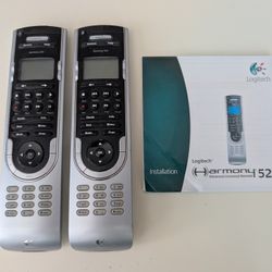 2 Logitech Harmony 520 Remote Controls
