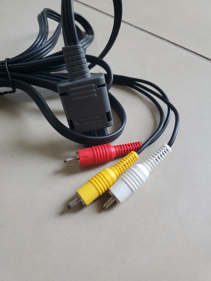 OEM Official Original Super Nintendo N64 Gamecube SNES AV RCA Video Cable Cord