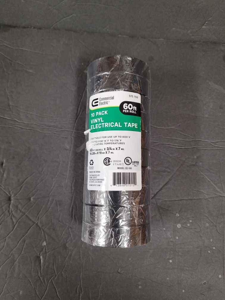 Commercial Electric 10 pack Electrical Tape