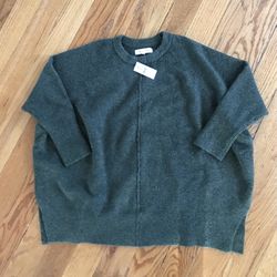 NWT Woman’s Loft Lou & Grey Olive Green Sweater Size Xs/S Retail $79.50