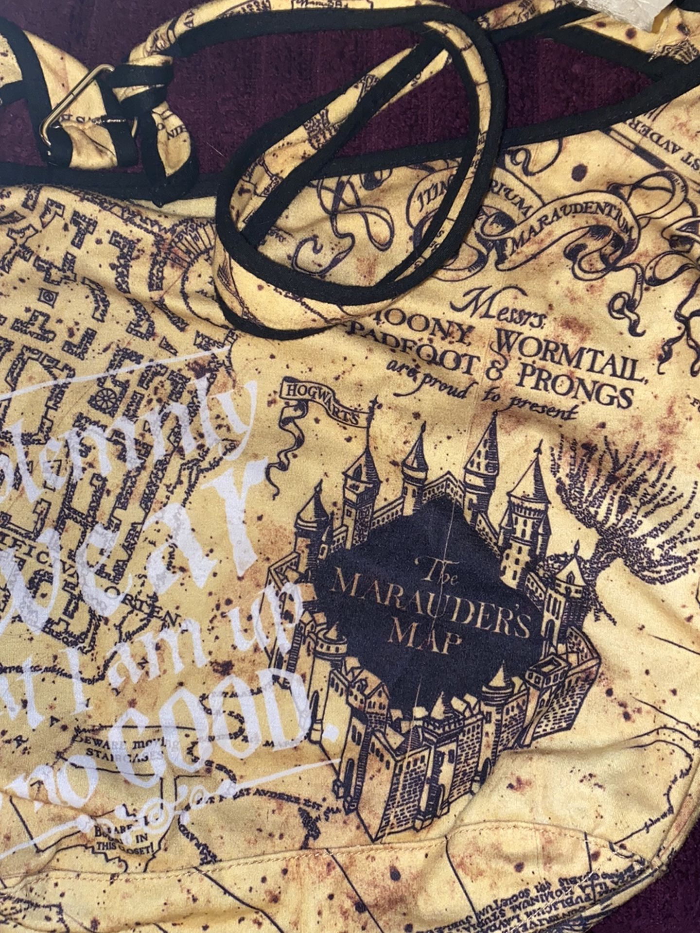 Harry Potter Marauders Map Hobo Bag