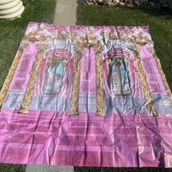 3-Piece Princess Castle Canvas Backdrop Banners
