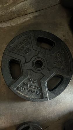 Golds gym weights 25lbs