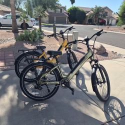 Pair Of E-bikes Like New