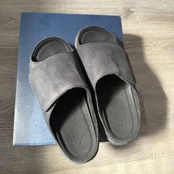 UGG Men's Solano Nubuck Flat Slide Sandals