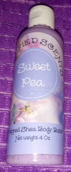 Sweet Pea scented Shea butter Body butter