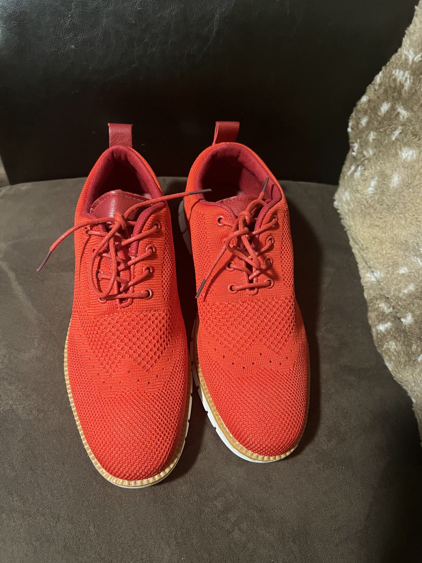 Frank Vanucci knit wingtip lace up oxfords size 8 for Sale  display picture 1
