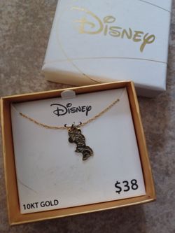 Disney Minnie Mouse 10K Gold Filled Necklace