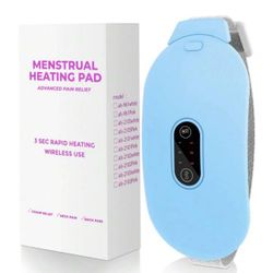 Heating Pads, Period Cramp Massager Portable Cordless Heating Pad With 6 Heat Levels And 6 Massage Modes For Back Pain Relief Menstrual Heating Pad