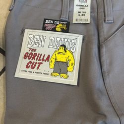 Ben Davis Grey Pant W34 L30
